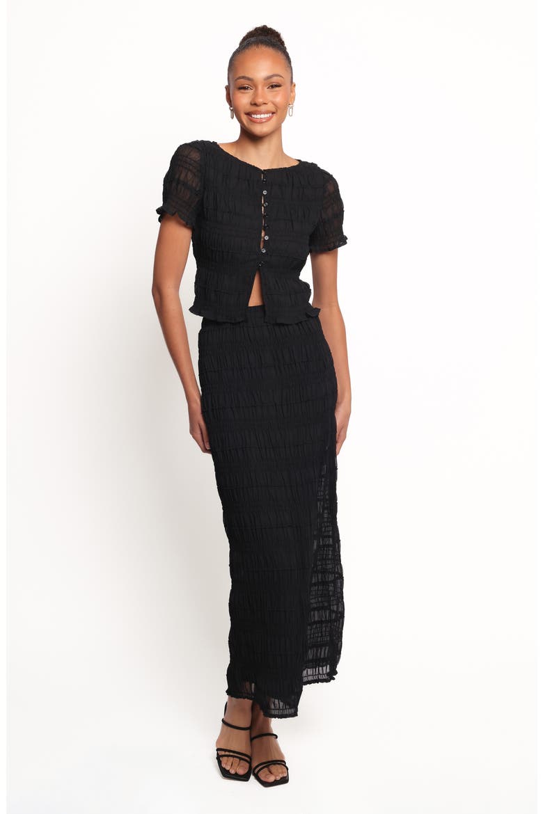 Valana Smock Top, Alternate, color, BLACK