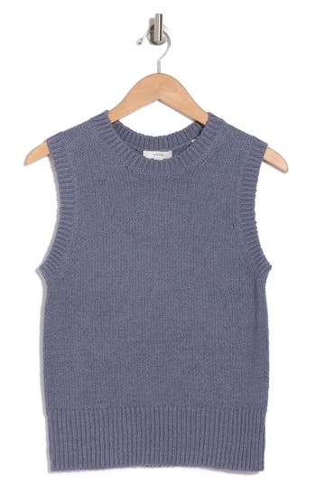 Vince Boucle Shell Sweater In Iris Water