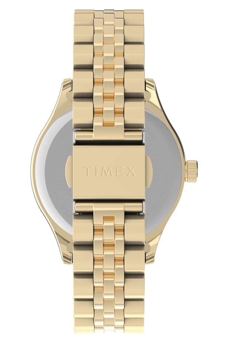 Waterbury INDIGLO Heart Bracelet Watch, 34mm, Alternate, color, GOLD/ CREAM/ GOLD