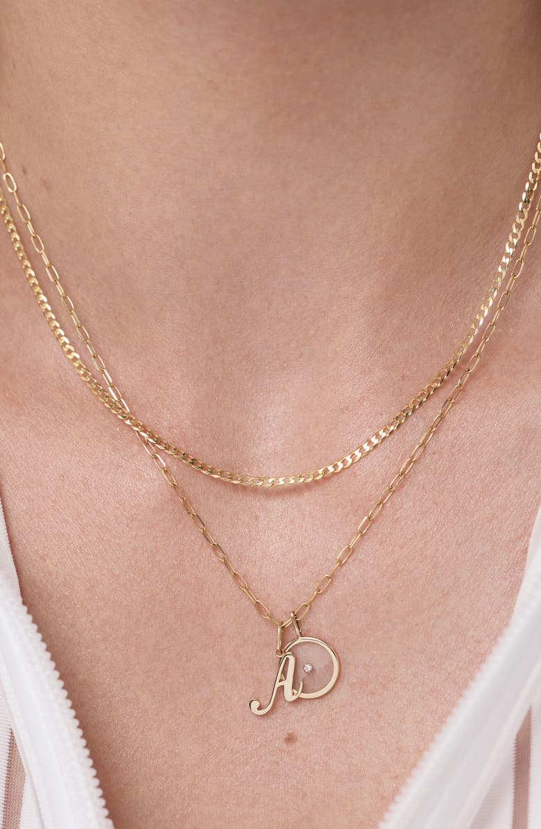 Ana Luisa Solid Yellow Gold - Mini Curb Chain Necklace, Alternate, color, Gold