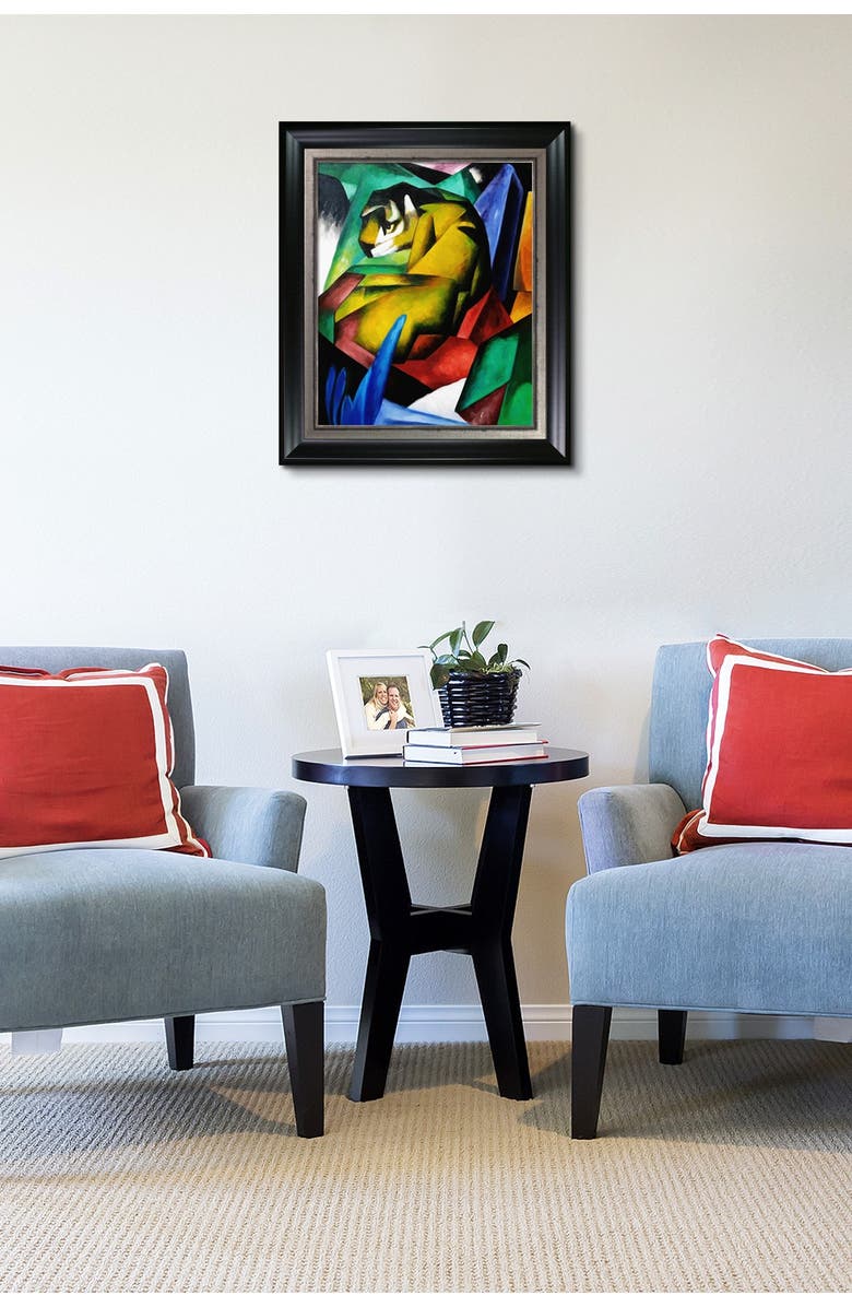 OVERSTOCK ART The Tiger - Framed Oil Reproduction of an Original Painting by Franz Marc, Alternate, color,