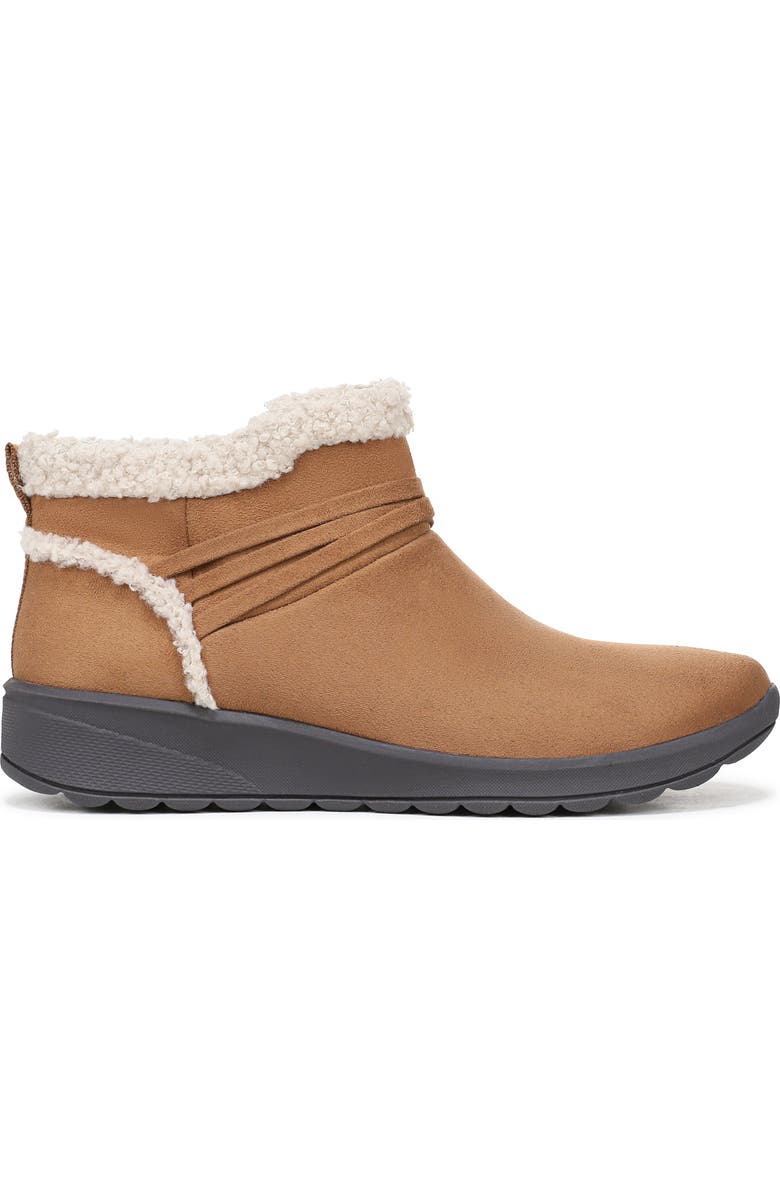 LifeStride Glendale Faux Fur Trim Bootie, Alternate, color, Dark Tan