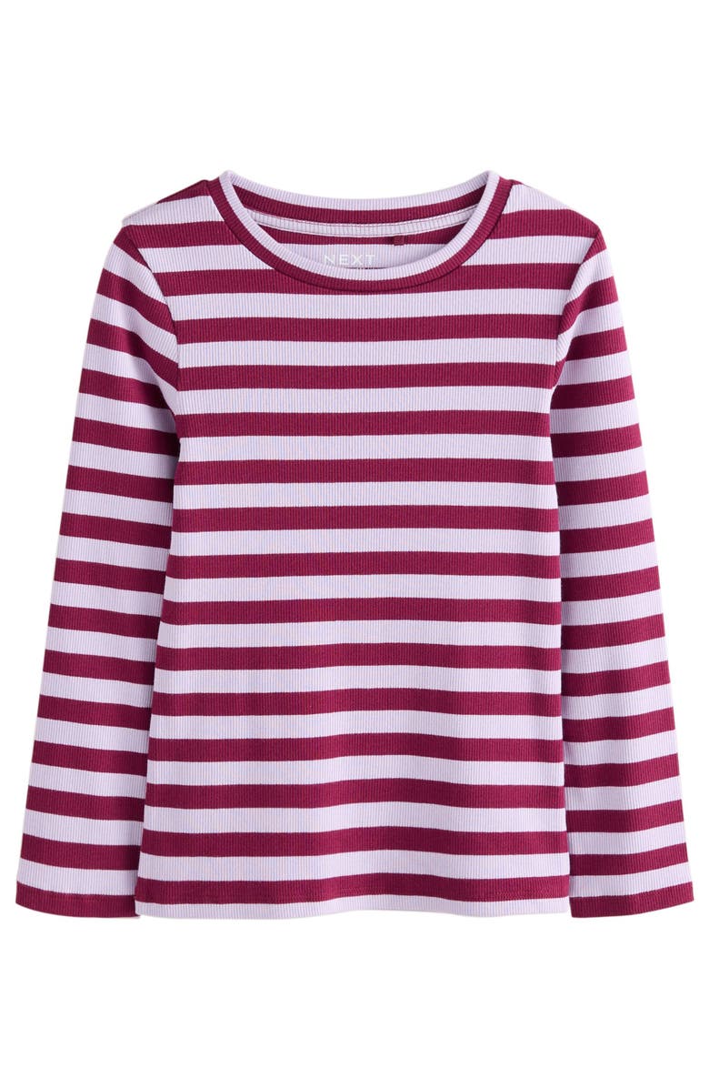 NEXT Kids' Assorted 4-Pack Long Sleeve Rib T-Shirts, Alternate, color, Multi