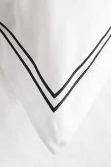 ELLA JAYNE HOME Black Cotton Percale 3-Piece King Duvet Set