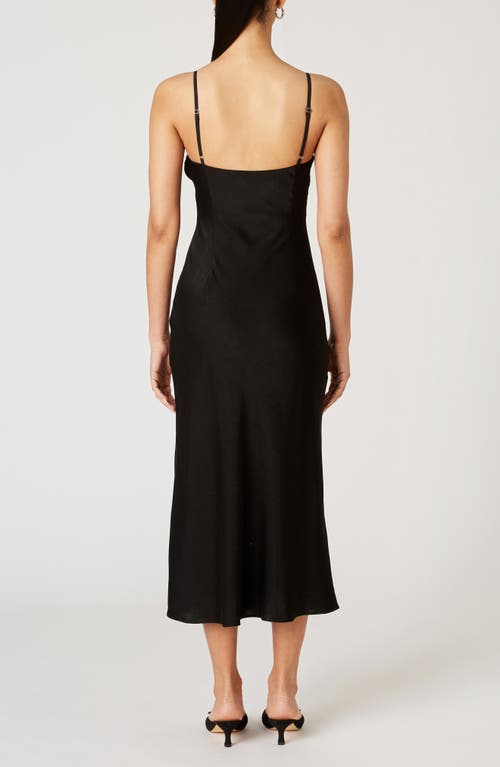 Nia Oona Midi Dress In Black