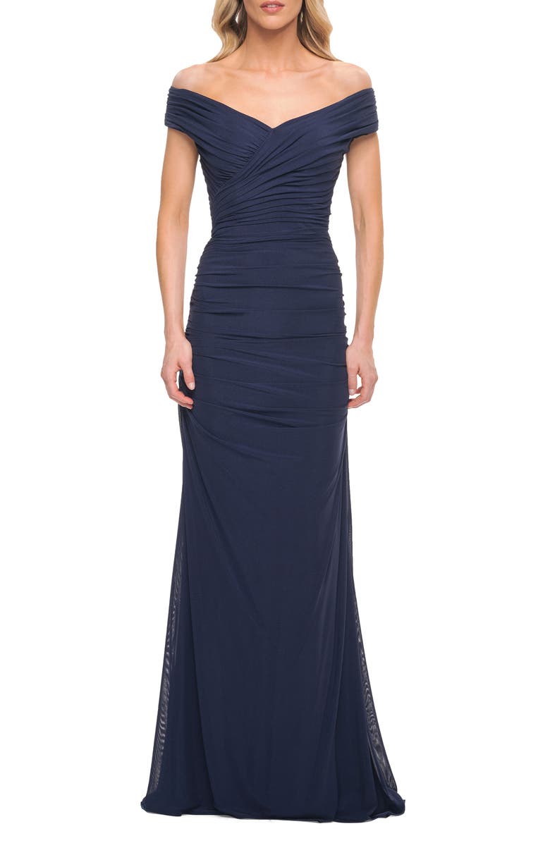 Lumidress White Off-Shoulder Trumpet Gown main image 0