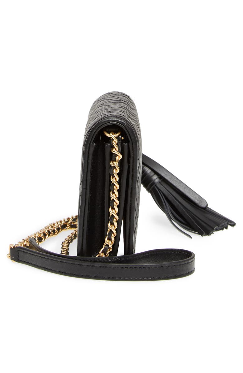 Tory Burch Fleming Leather Wallet/Crossbody, Alternate, color, 