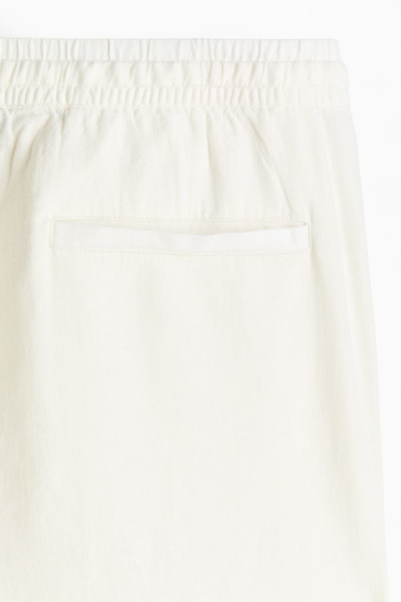 Relaxed-Fit Linen-Blend Pants, Alternate, color, White
