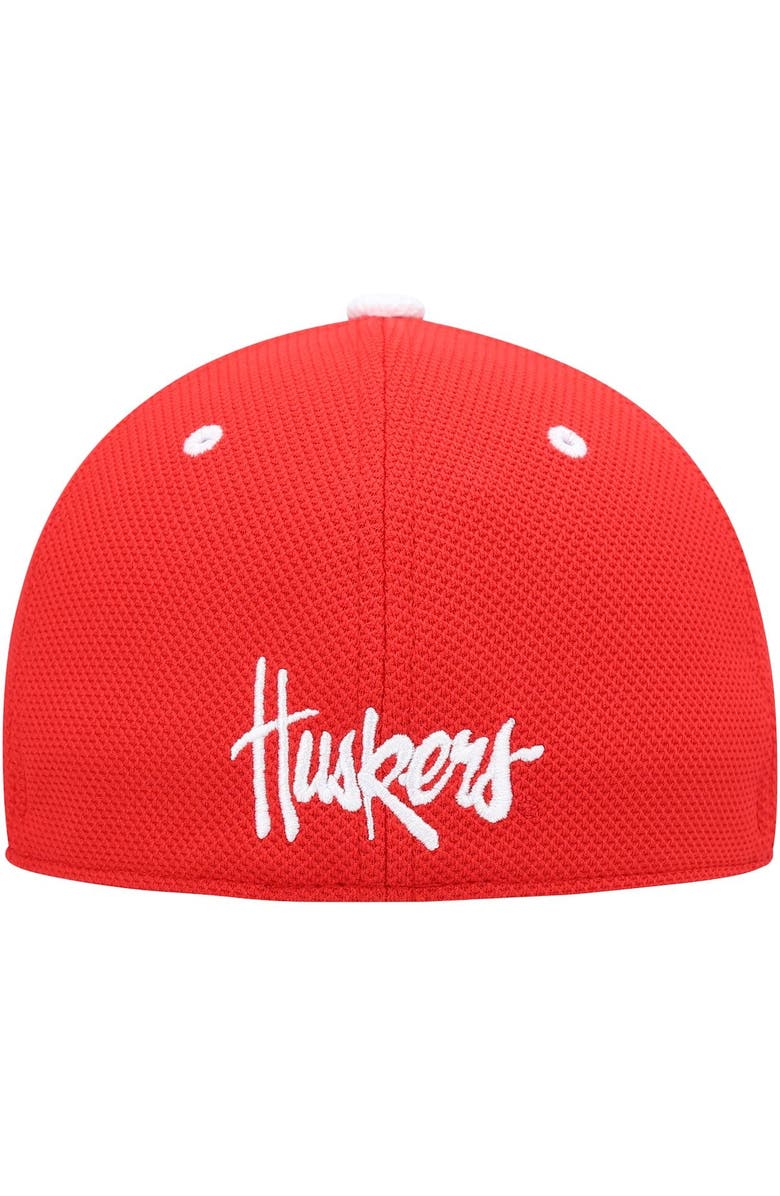 adidas Men's adidas Scarlet Nebraska Huskers On-Field Baseball Fitted Hat, Alternate, color, 