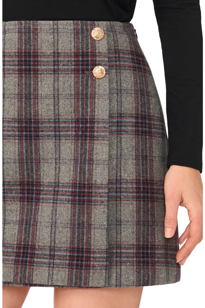Plaid Miniskirt, Alternate, color, SEDONA SAGE