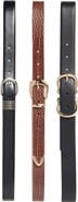 Nine West 3-for-1 Assorted Faux Leather Belts