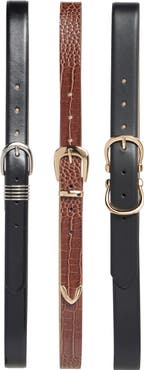 Nine West 3-for-1 Assorted Faux Leather Belts