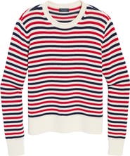 vineyard vines Stripe Cotton Roll Neck Sweater