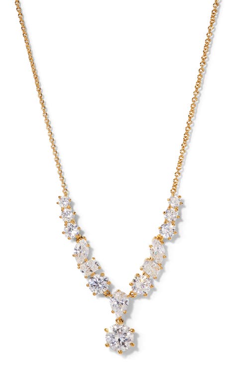 Beatrix Mixed Cubic Zirconia Frontal Necklace