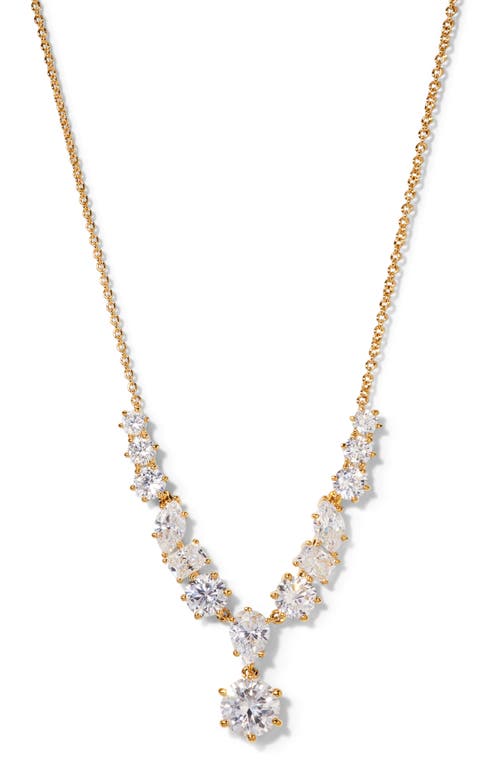 NADRI NADRI BEATRIX MIXED CUBIC ZIRCONIA FRONTAL NECKLACE 