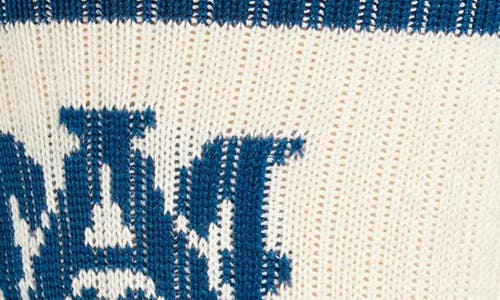 Amiri Monogram Core Logo Crew Socks In Vintage Blue