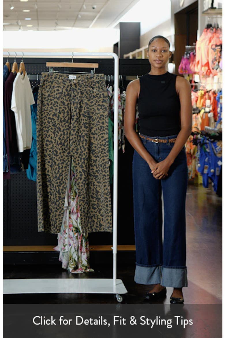Briony Leopard Print Wide Leg Jeans video
