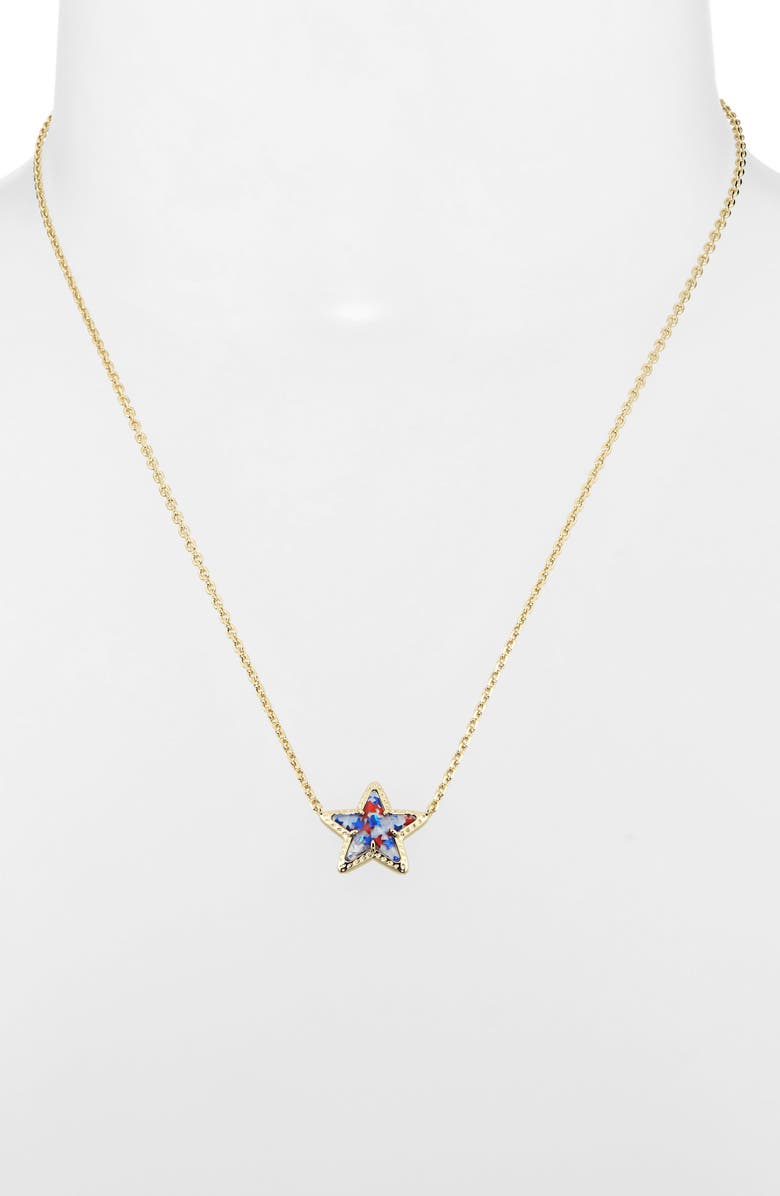Kendra Scott Cassidy Star Pendant Necklace, Alternate, color, 
