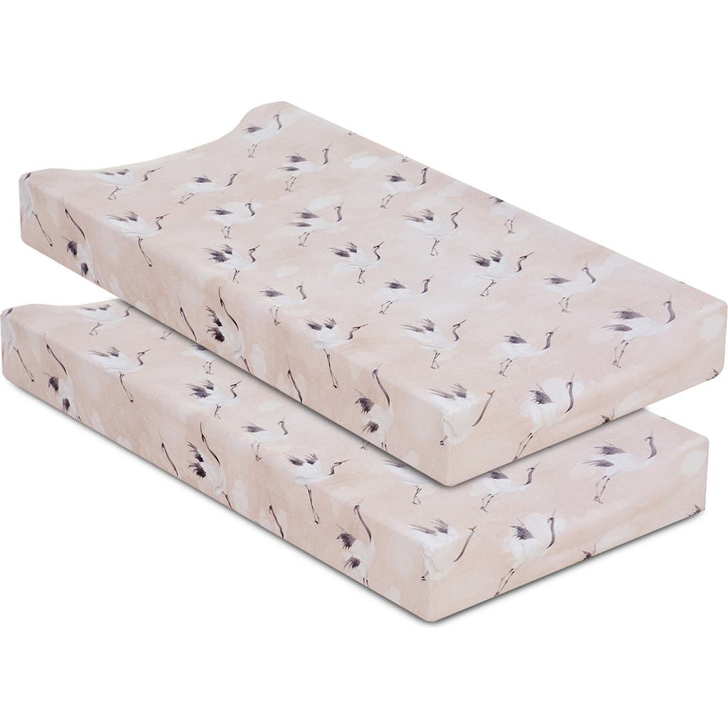 Oilo 2-Pack Jersey Changing Pad Covers in Pink  product