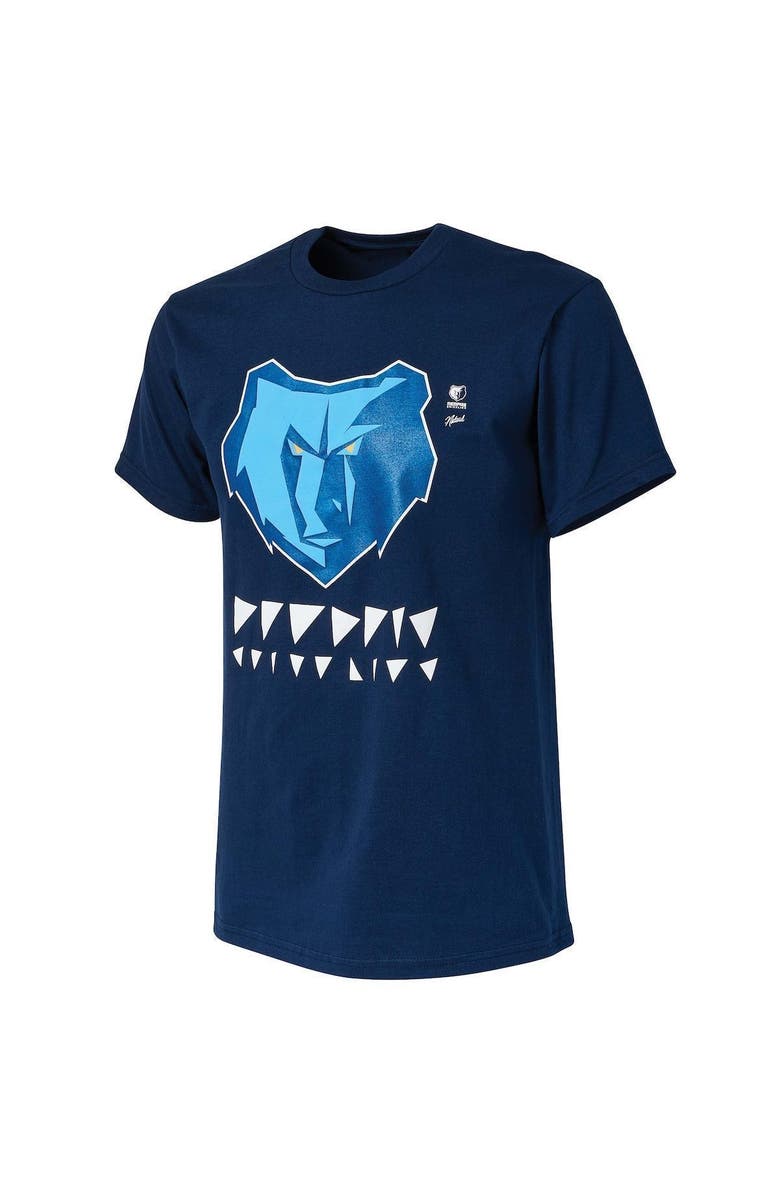 NBA X Naturel Men's NBA x Naturel Navy Memphis Grizzlies No Caller ID T-Shirt, Alternate, color, Navy