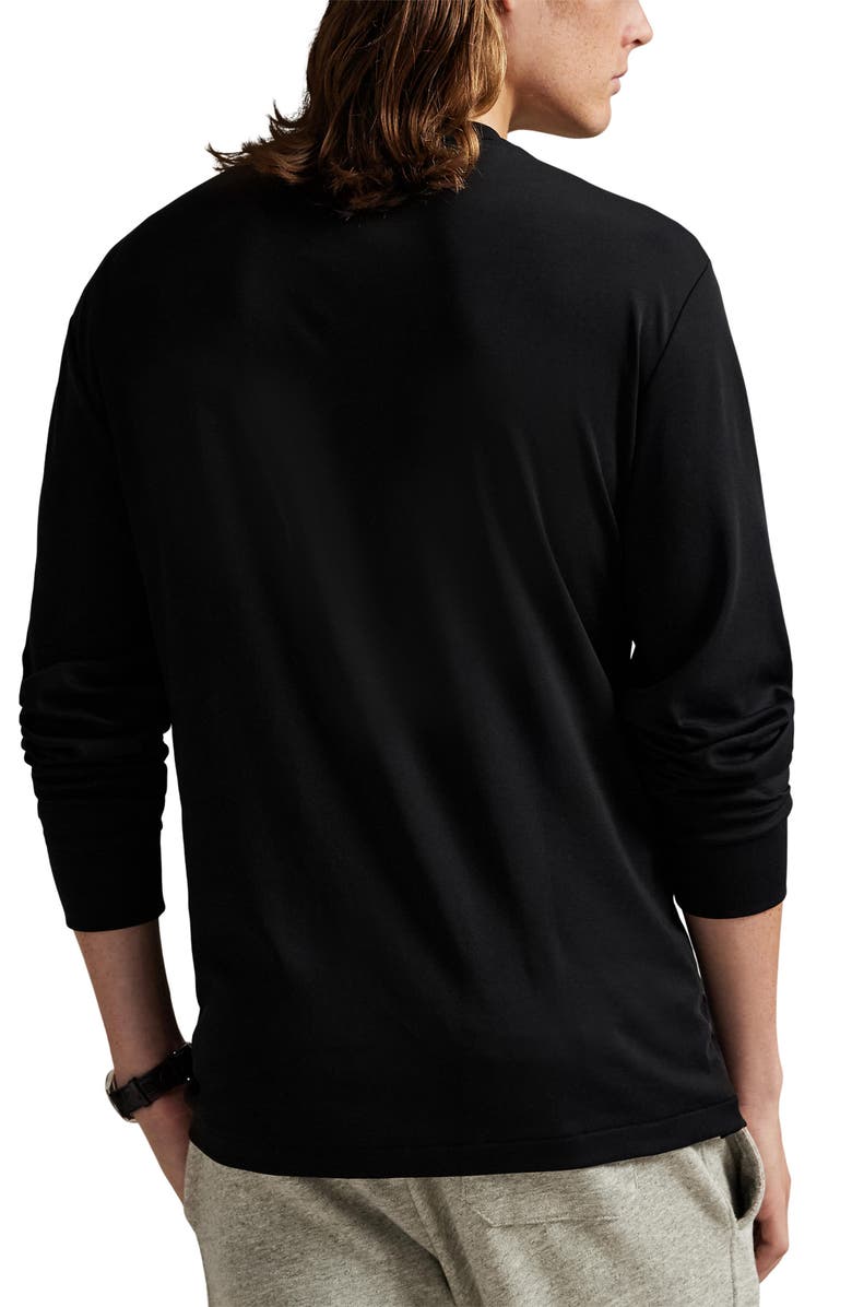 Polo Ralph Lauren Classic Fit Long Sleeve Cotton T-Shirt, Alternate, color, Black