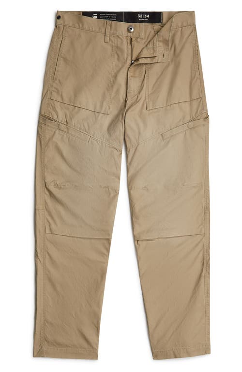 G-star 3d Relaxed Cotton Fatigue Pants In Gold