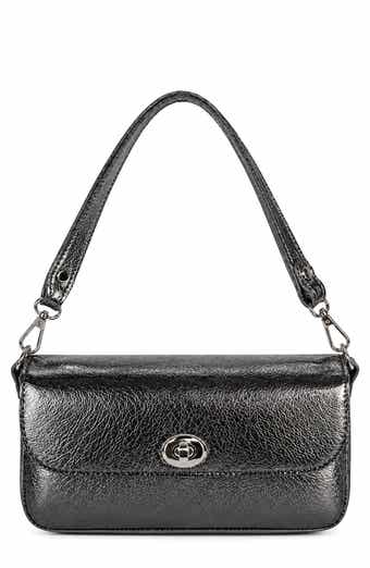 Margaux Metallic Leather Shoulder Bag