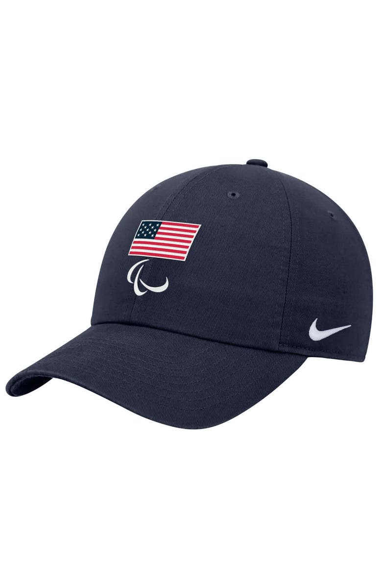 Nike Men's Nike Navy U.S. Paralympics Club Adjustable Hat, Main, color, Navy