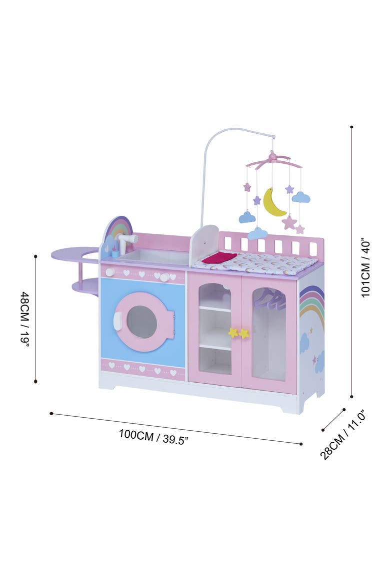 Olivia's Little World Baby Doll Changing Station, Alternate, color, MULTI-COLOR
