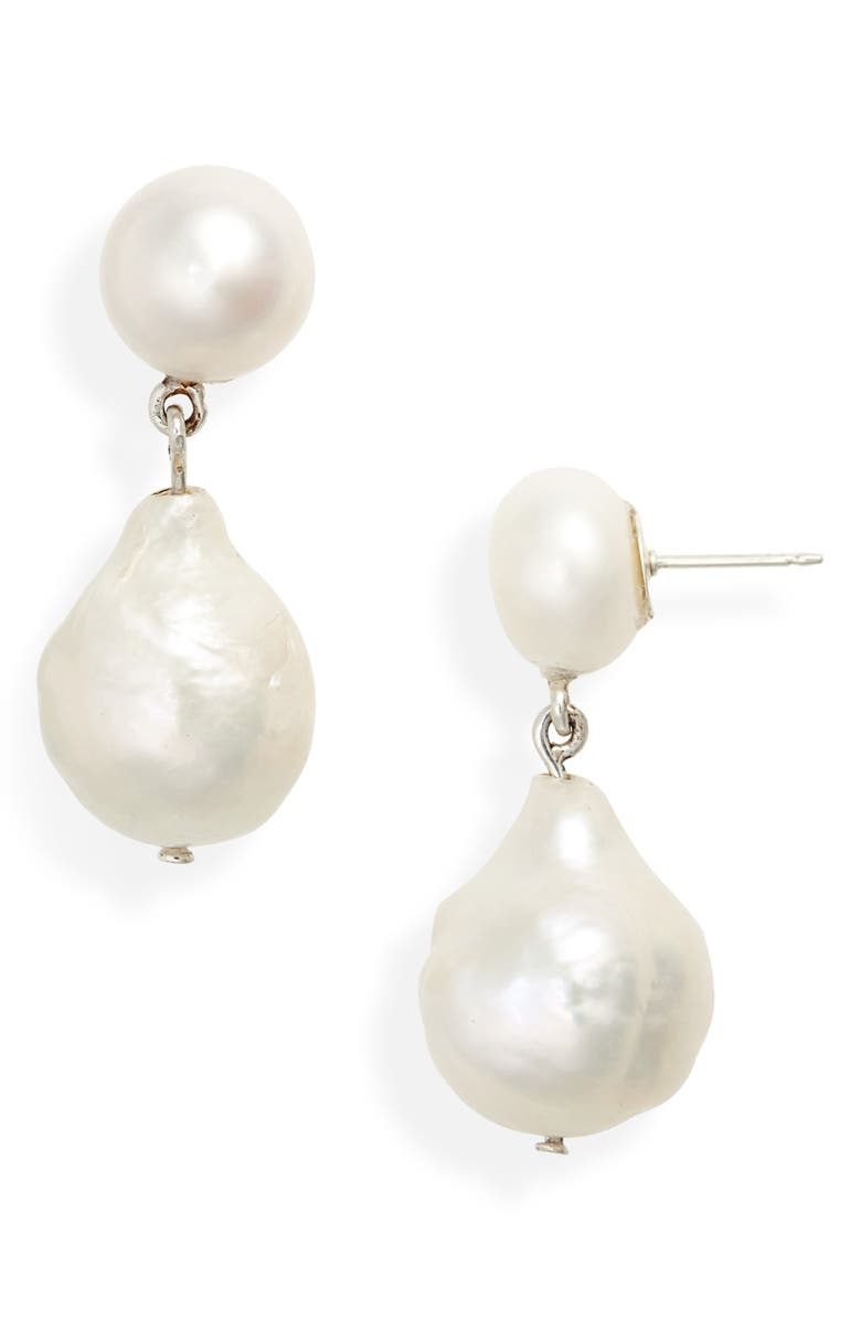 Sophie Buhai Essential Freshwater Pearl Drop Earrings, Main, color, 