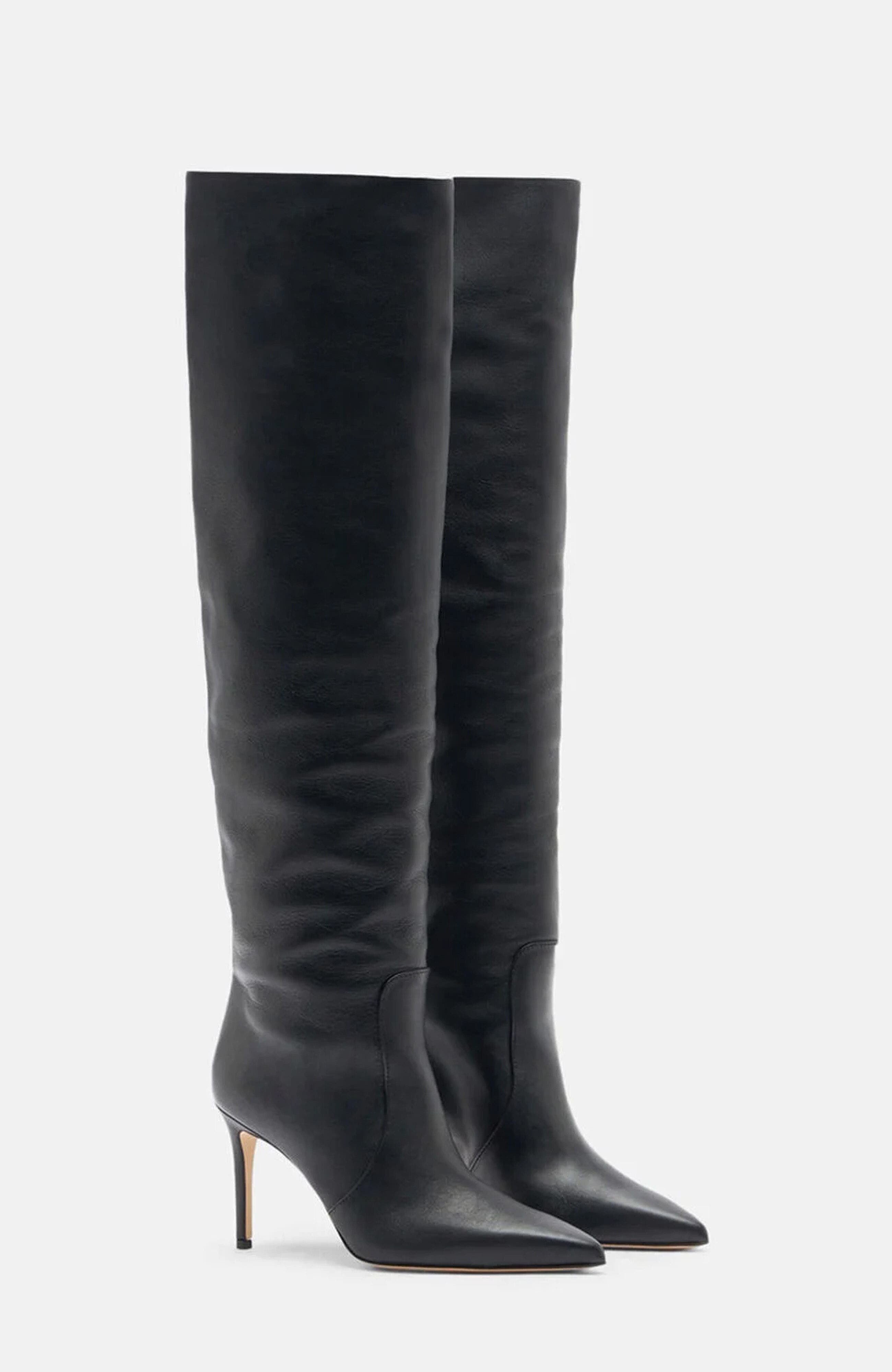 Carra Boots, Main, color, Black - Calf