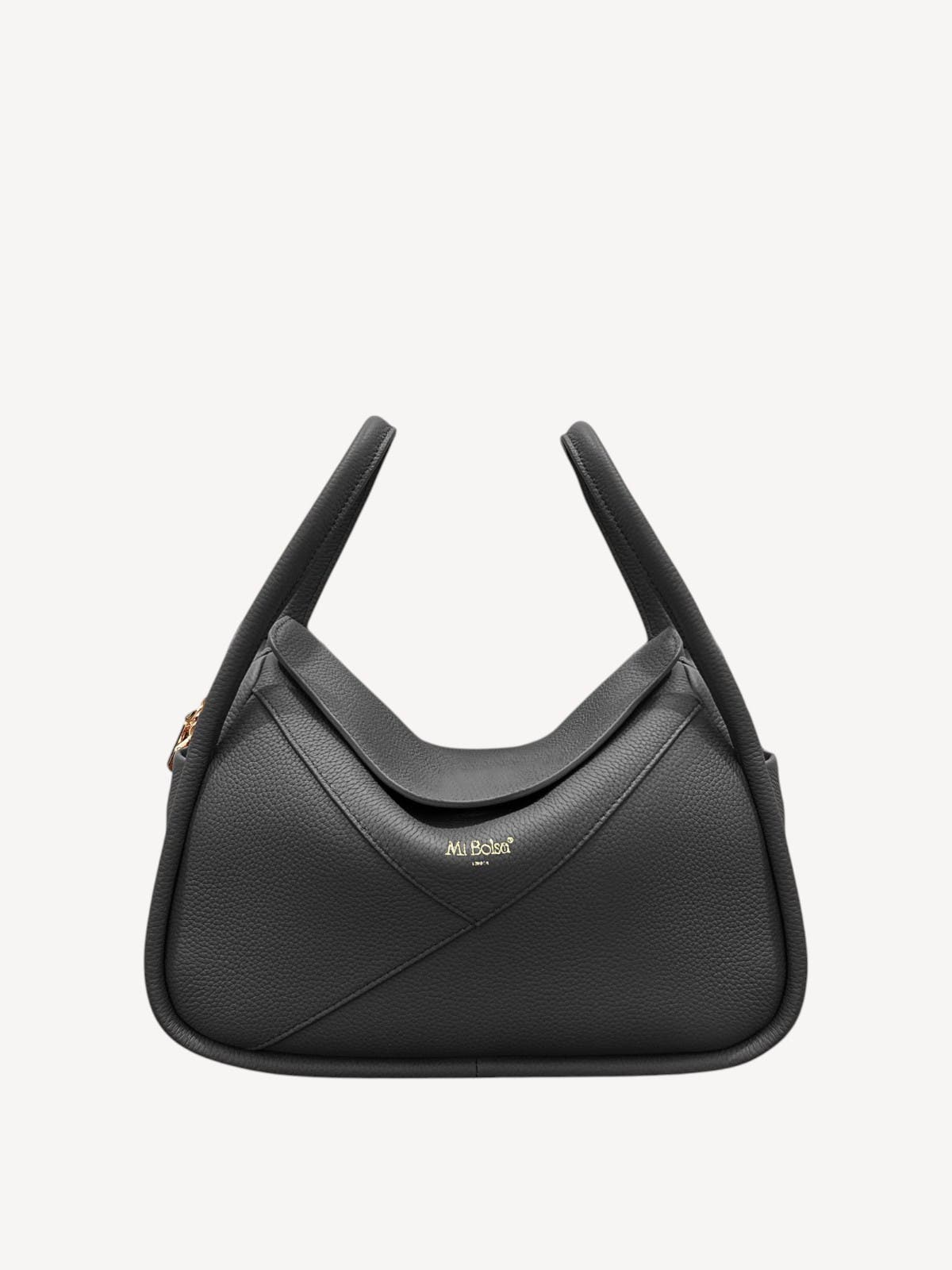 Carnaby Genuine Pebble Leather Shoulder Bag, Alternate, color, Black