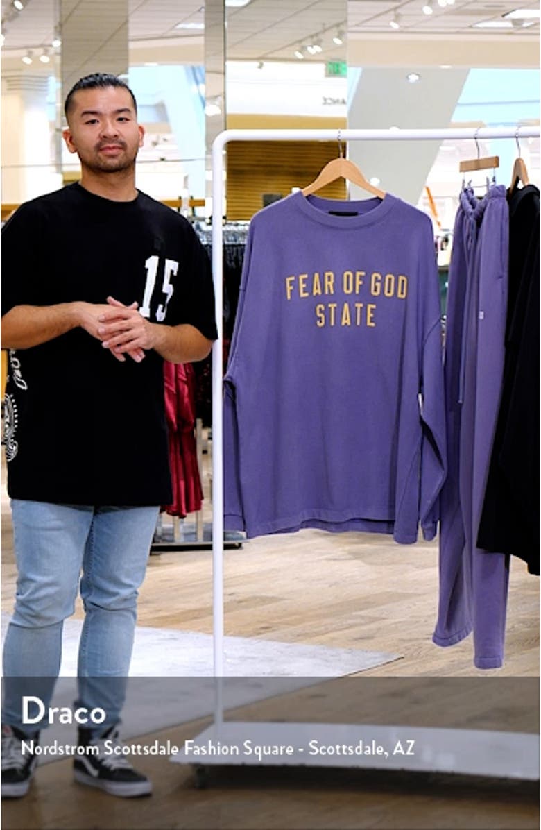 Gender Inclusive State Logo Long Sleeve T-Shirt, sales video thumbnail