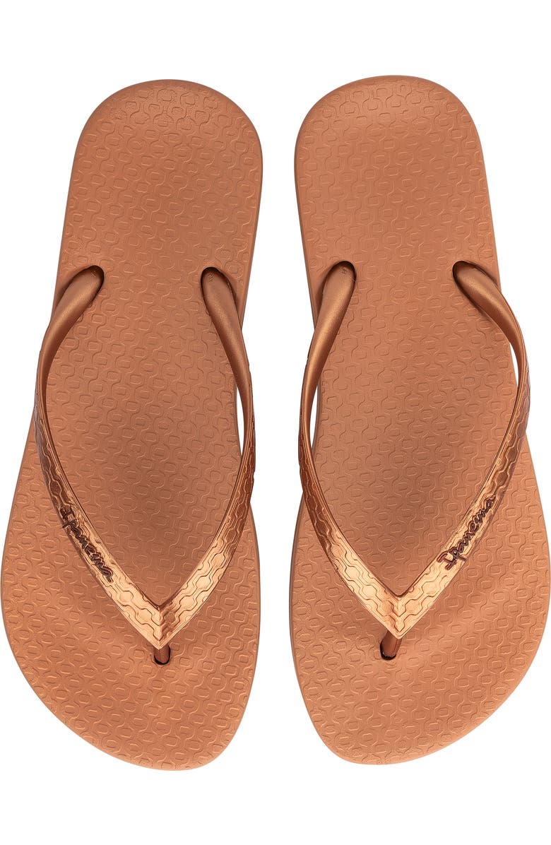 Ipanema Ana Flip Flop, Alternate, color, Bronze
