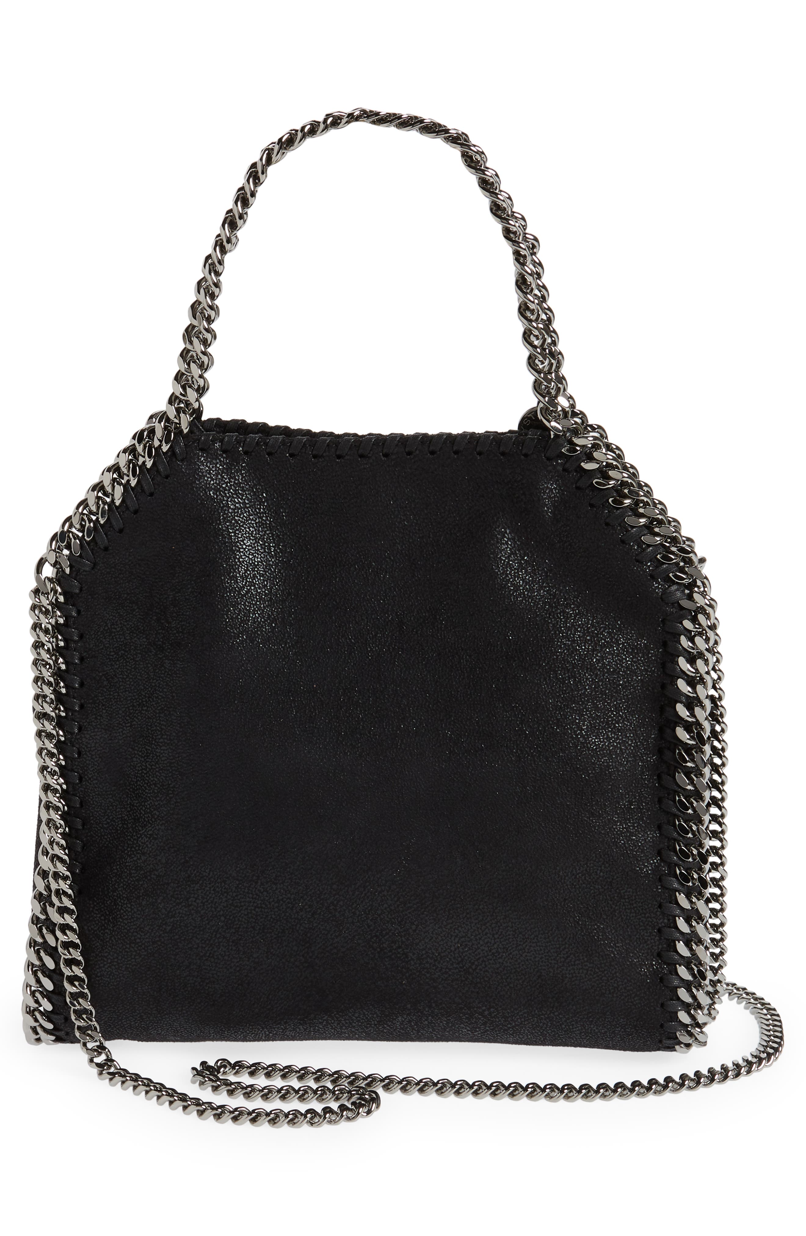 Stella McCartney x Ed Curtis Shared 3 Mini Falabella Embroidered Logo Faux Leather Tote, Alternate, color, 