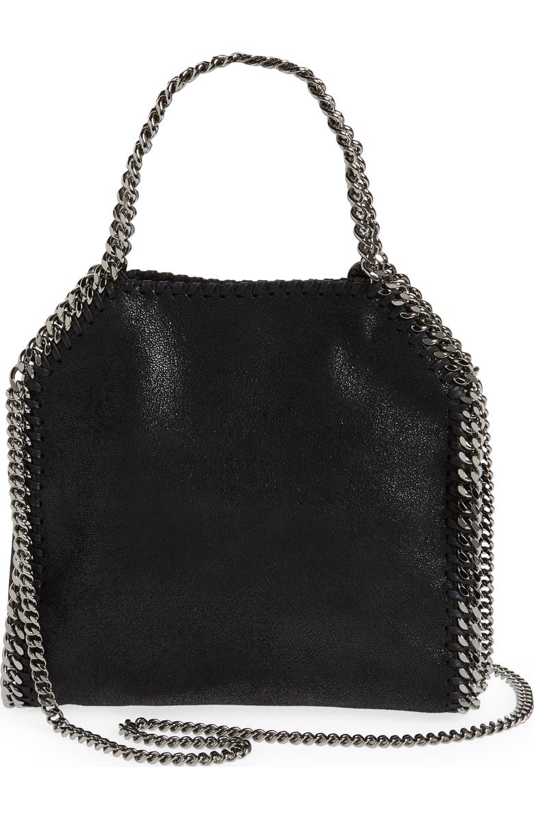 Stella McCartney x Ed Curtis Shared 3 Mini Falabella Embroidered Logo Faux Leather Tote, Alternate, color,