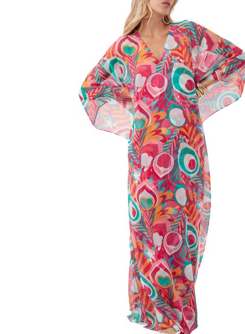 Trina Turk Printed Salon Maxi Caftan Dress