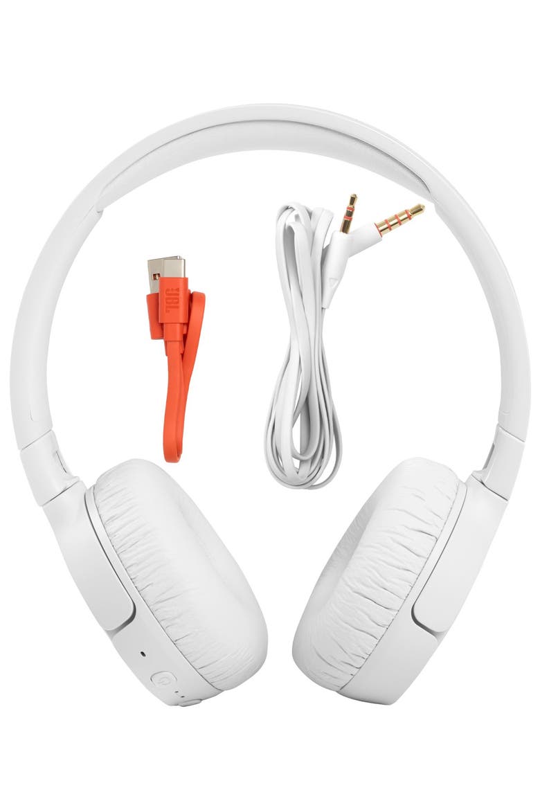Tune 660NC Wireless On-Ear Active Noise-Cancelling Headphones, Alternate, color, White