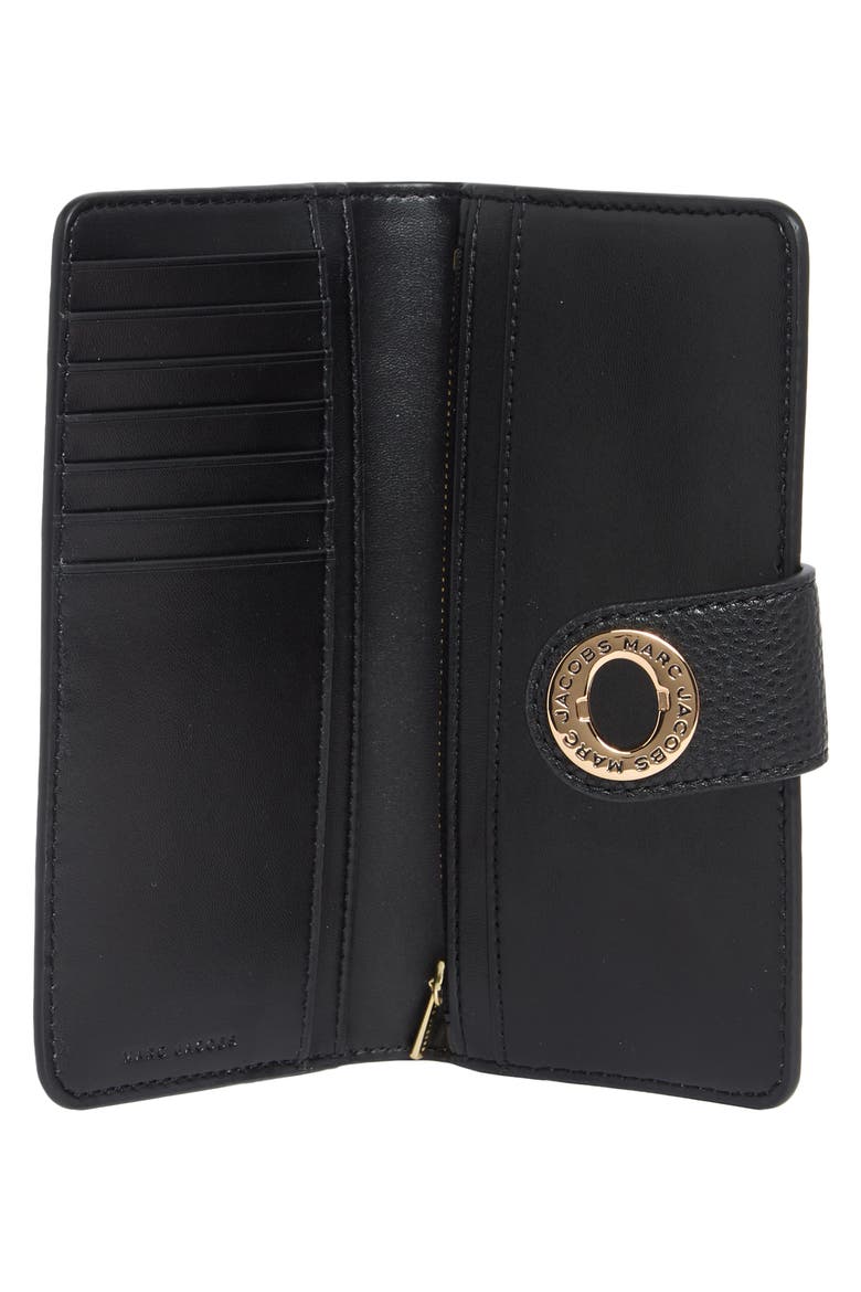 Slim Leather Wallet, Alternate, color, BLACK