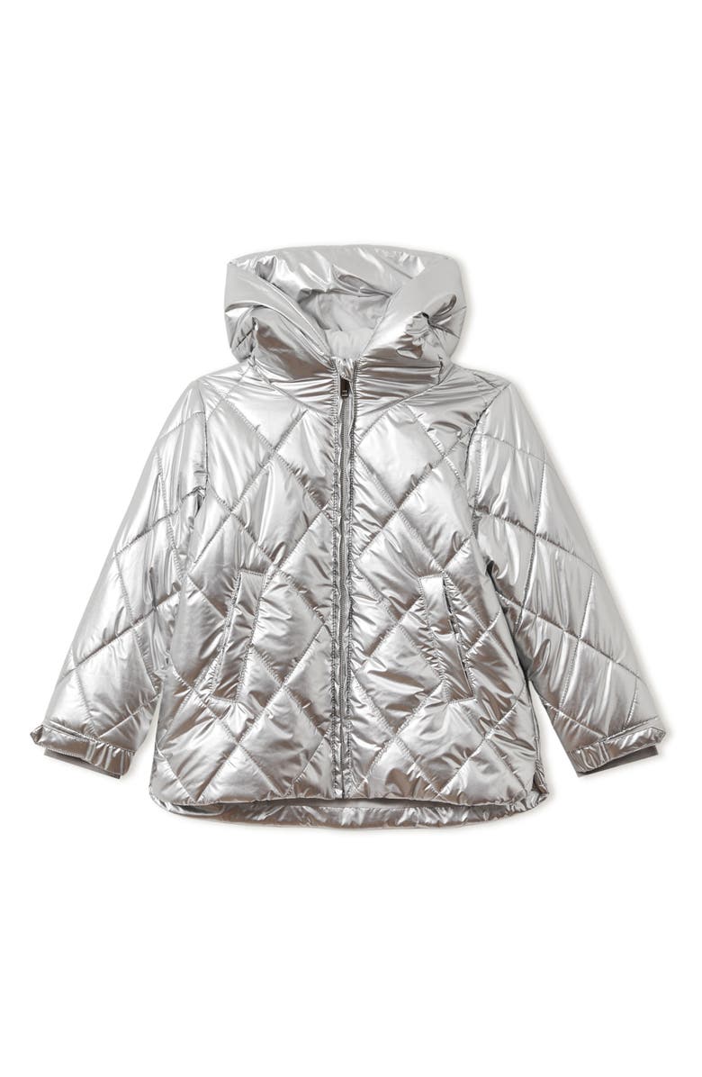 Reiss Kids' Jan Sr. Quilted Hooded Puffer Jacket, Main, color, 