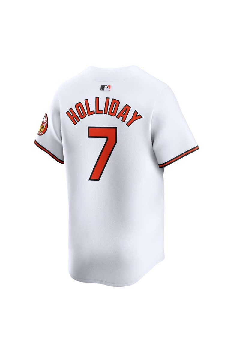 Men's Nike Jackson Holliday White Baltimore Orioles Home Limited Player Jersey, Alternate, color, White