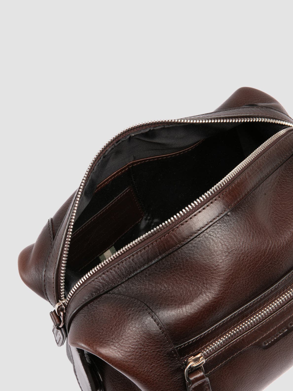 Officine Creative Jules Beauty Bag, Alternate, color, Brown