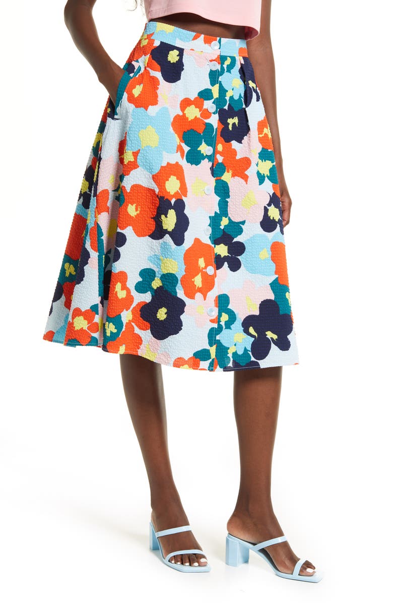 Nordstrom Cristina Martinez Print Skirt, Main, color,