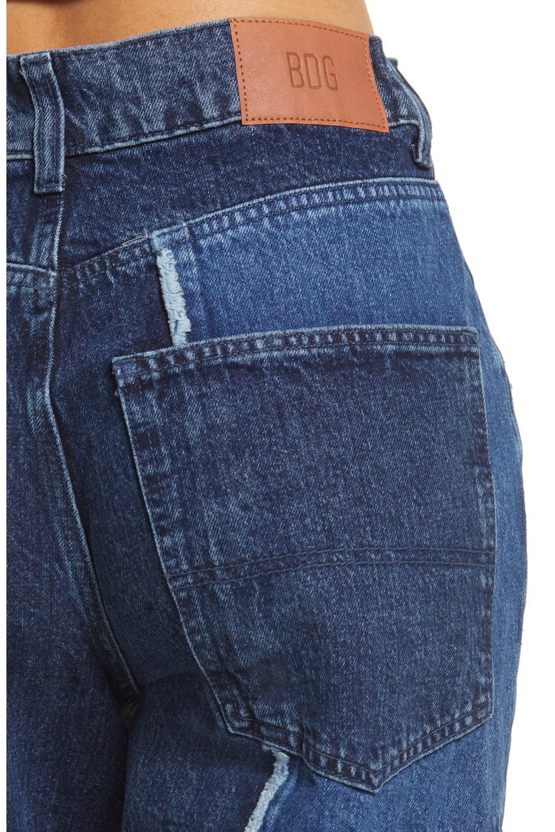 Urban Outfitters Patchwork Jeans, Alternate, color, DENIM