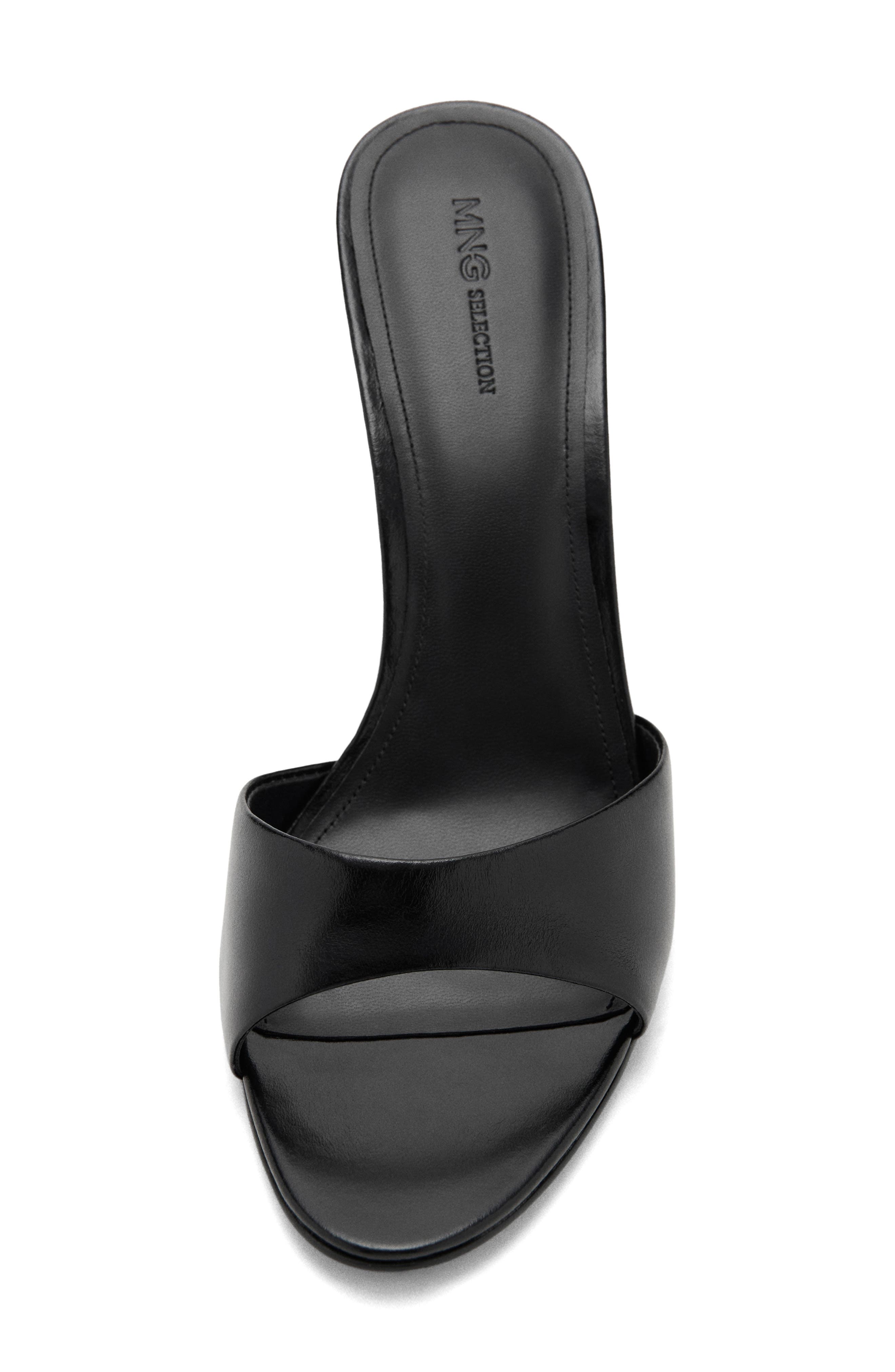 MANGO x Kaia Gerber Wedge Sandal, Alternate, color, Black