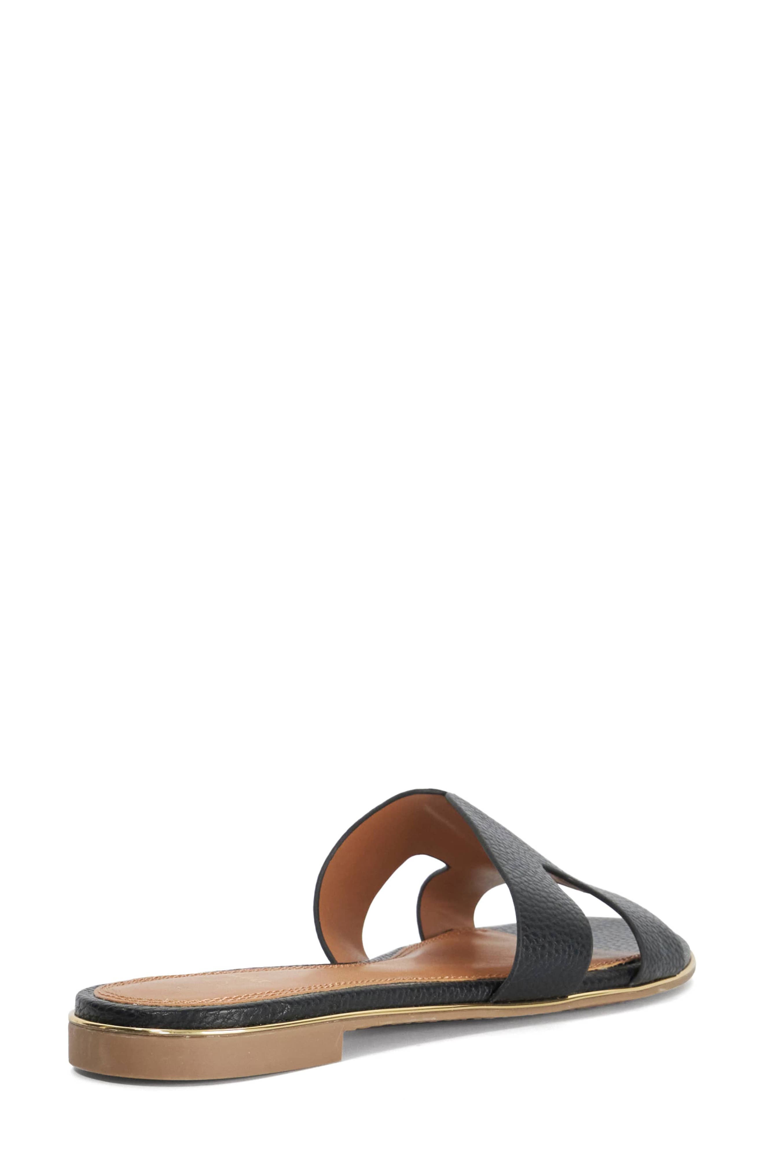 Dune London Ludlowss Faux Leather Slide Sandal, Alternate, color, 