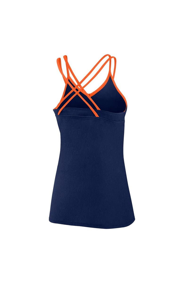 FANATICS Women's Fanatics Branded Navy Houston Astros Barrel It Up Cross Back V-Neck Tank Top, Alternate, color, Navy