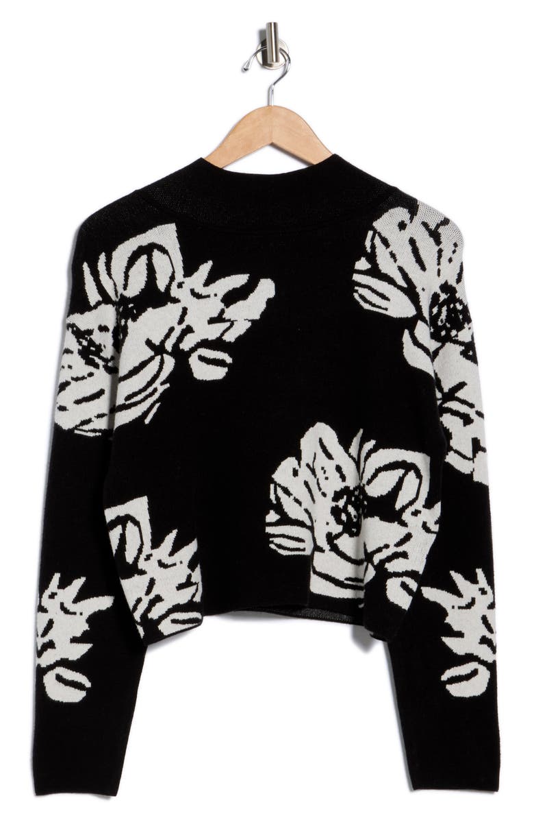Mock Neck Jacquard Sweater