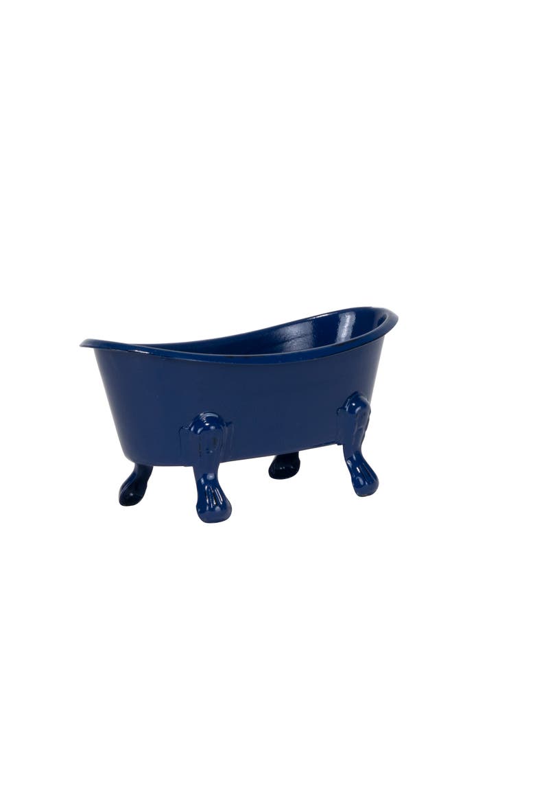 Enamel Bathtub Soap Dish, Alternate, color, Blue