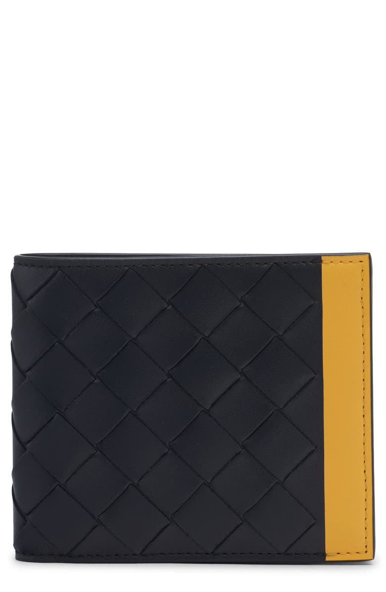 Bottega Veneta Intrecciato Leather Bifold Wallet, Main, color, 4112 Midnight-Taxi
